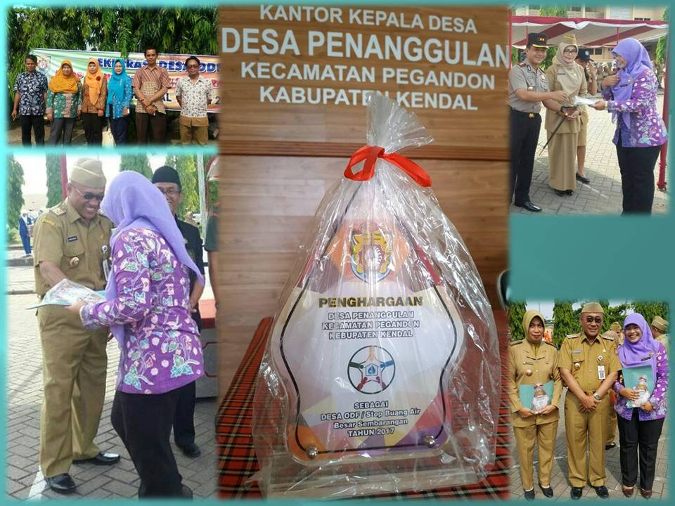 Desa Penanggulan Sudah Mendapatkan Plakat Desa Bebas ODF dari Pemerintah Kabupaten Kendal Di Tahun 2017